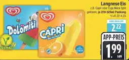 E-Center Langnese Eis Angebot