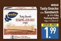 E-Center wasa Tasty Snacks oder Sandwich Angebot