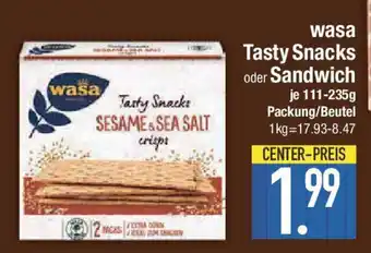 E-Center wasa Tasty Snacks oder Sandwich Angebot