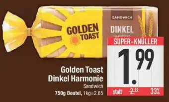 E-Center Golden Toast Dinkel Harmonie Angebot