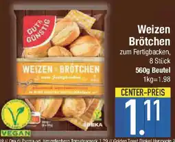 E-Center GUT&GÜNSTIG Weizen Brötchen Angebot