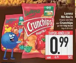 E-Center Lorenz Nic Nac's Original oder BBQ oder Crunchips Angebot