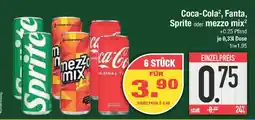 E-Center Coca-Cola, Fanta, Sprite oder mezzo mix Angebot
