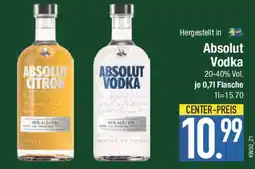 E-Center Absolut Vodka Angebot