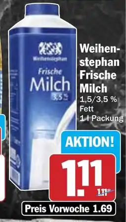 Hit Weihen- stephan Frische Milch Milch Angebot