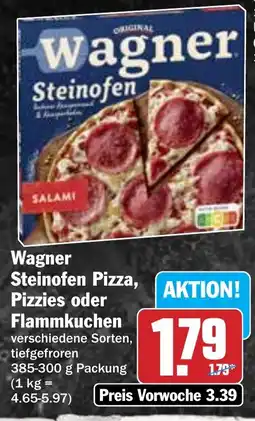 Hit Wagner Steinofen Pizza, Pizzies oder Flammkuchen Angebot