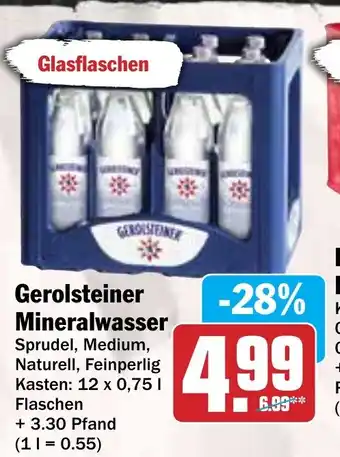 Hit Gerolsteiner Mineralwasser Angebot