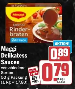 Hit Maggi Delikatess Saucen Angebot