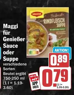 Hit Maggi für Genießer Sauce oder Suppe Angebot