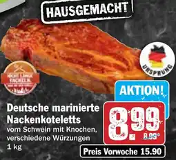 Hit Deutsche marinierte Nackenkoteletts Angebot