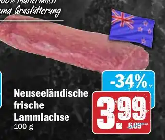 Hit Neuseeländische frische Lammlachse Angebot