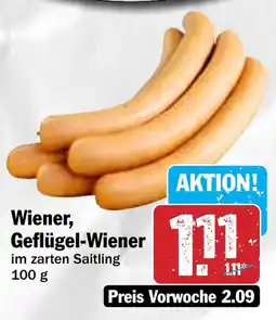 Hit Wiener, Geflügel-Wiener Angebot