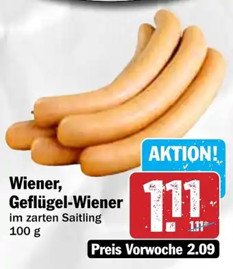 Hit Wiener, Geflügel-Wiener Angebot