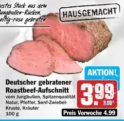 Hit Deutscher gebratener Roastbeef-Aufschnitt Angebot