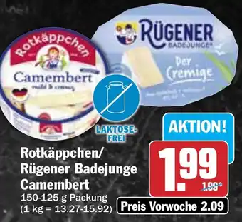 Hit Rotkäppchen/ Rügener Badejunge Camembert Angebot