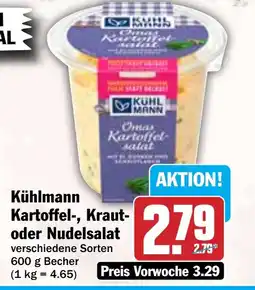Hit Kühlmann Kartoffel-, Kraut- oder Nudelsalat Angebot