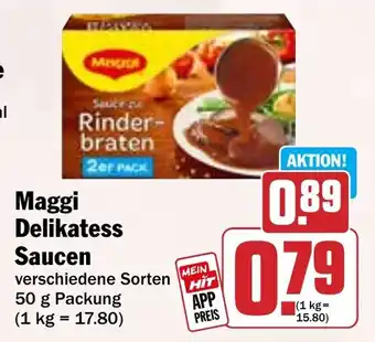 Hit Maggi Delikatess Saucen Angebot
