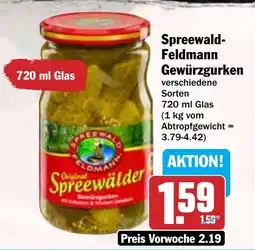 Hit Spreewald- Feldmann Gewürzgurken Angebot
