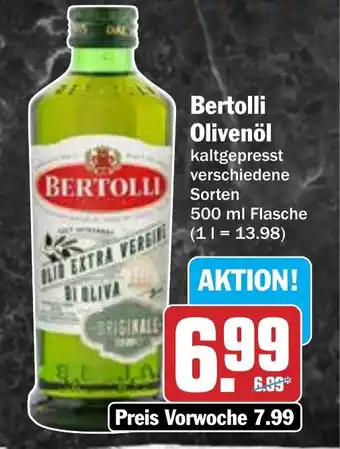 Hit Bertolli Olivenöl Angebot