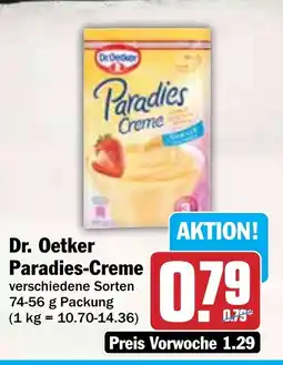 Hit Dr. Oetker Paradies Creme Angebot