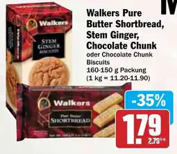 Hit Walkers Pure Butter Shortbread, Stem Ginger, Chocolate Chunk Angebot