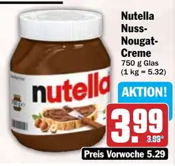 Hit Nutella Nuss- Nougat- Creme Angebot