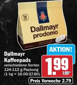 Hit Dallmayr Kaffeepads Angebot