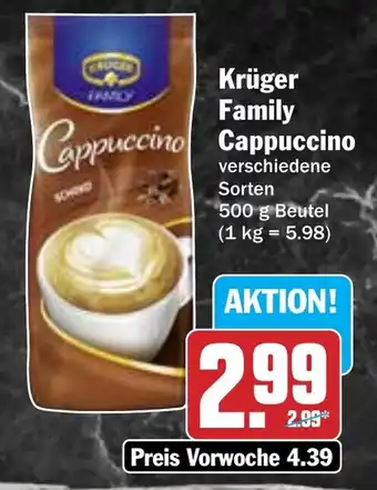 Hit Krüger Family Cappuccino Angebot