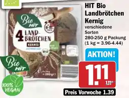 Hit HIT Bio Landbrötchen Kernig Angebot