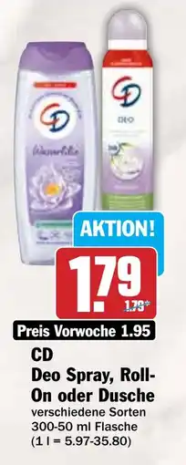 Hit CD Deo Spray, Roll- On oder Dusche Angebot