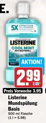 Hit Listerine Mundspülung Basis Angebot