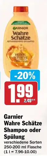 Hit Garnier Wahre Schätze Shampoo oder Spülung Angebot
