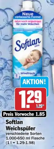 Hit Softlan Weichspüler Angebot