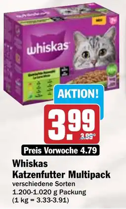 Hit Whiskas Katzenfutter Multipack Angebot