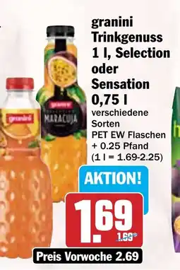 Hit granini Trinkgenuss Selection oder Sensatiom Angebot
