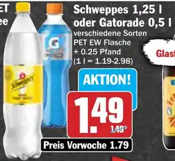 Hit Schweppes oder Gatorade Angebot