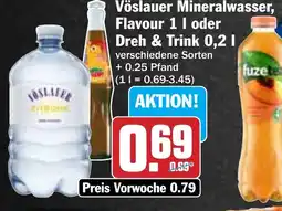Hit Vöslauer Mineralwasser, Flavour oder Dreh & Trink Angebot