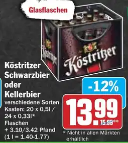 Hit Köstritzer Schwarzbier oder Kellerbier Angebot