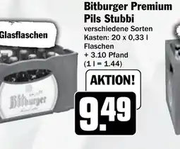 Hit Bitburger Premium Pils Stubbi Angebot
