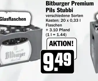 Hit Bitburger Premium Pils Stubbi Angebot