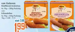 Klaas und Kock van Geloven Rindfleisch Kroketten oder Frikandellen Angebot