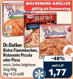 Aktiv Irma Dr. Oetker Bistro Flammkuchen, Ristorante Piccola oder Pizza Angebot