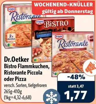 Aktiv Irma Dr. Oetker Bistro Flammkuchen, Ristorante Piccola oder Pizza Angebot