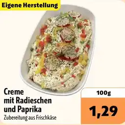 Aktiv Irma Creme mit Radieschen und Paprika Angebot