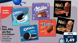 Aktiv Irma Oreo, Daim, Milka oder Nuii Eis im Multipack Angebot