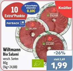 Aktiv Irma Wiltmann Bio Salami Angebot