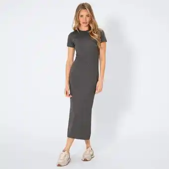 NKD Damen-Kurzarm-Kleid mit Ripp-Design Angebot