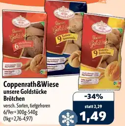 Aktiv Irma Coppenrath&Wiese unsere Goldstücke Brötchen Angebot