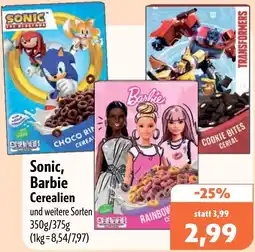 Aktiv Irma Sonic, Barbie Cerealien Angebot