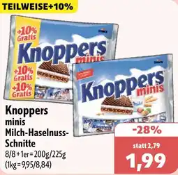 Aktiv Irma Knoppers minis Milch-Haselnuss Schnitte Angebot